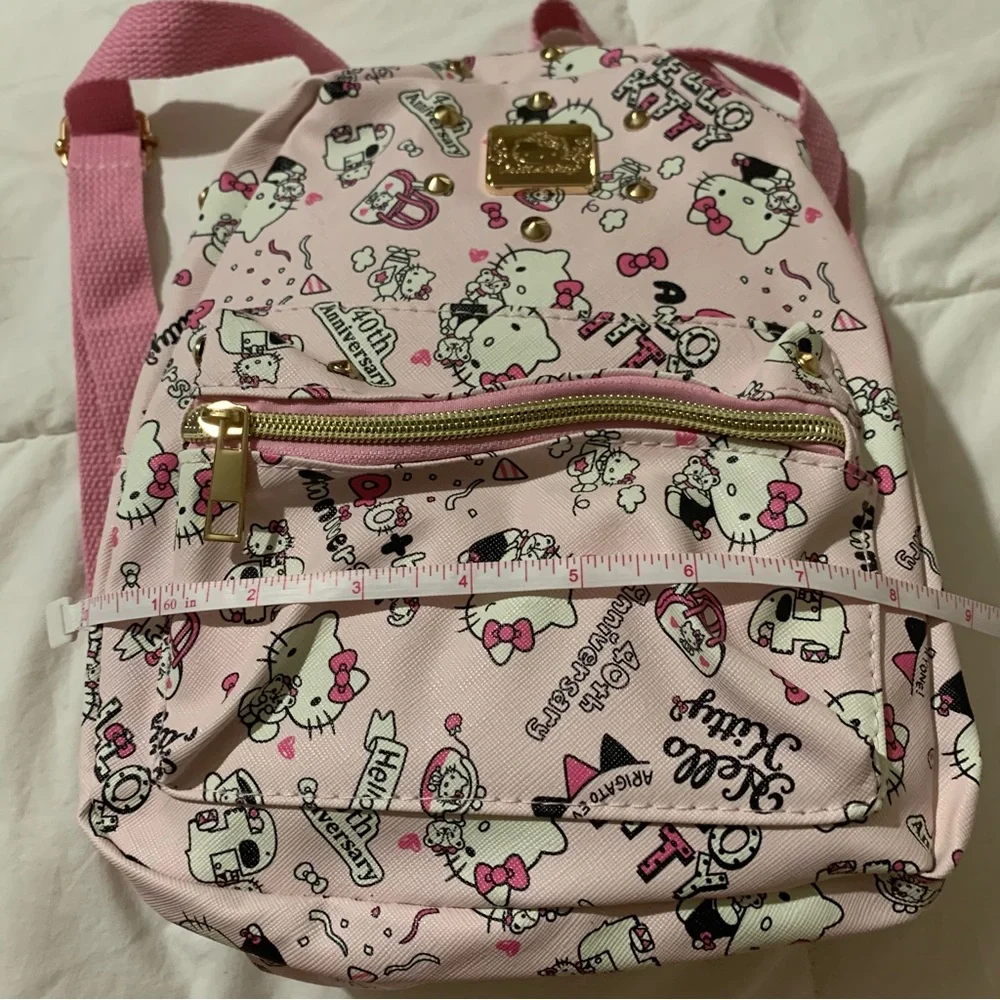 Pink Hello Kitty Mini Backpack with Gold Details NWOT